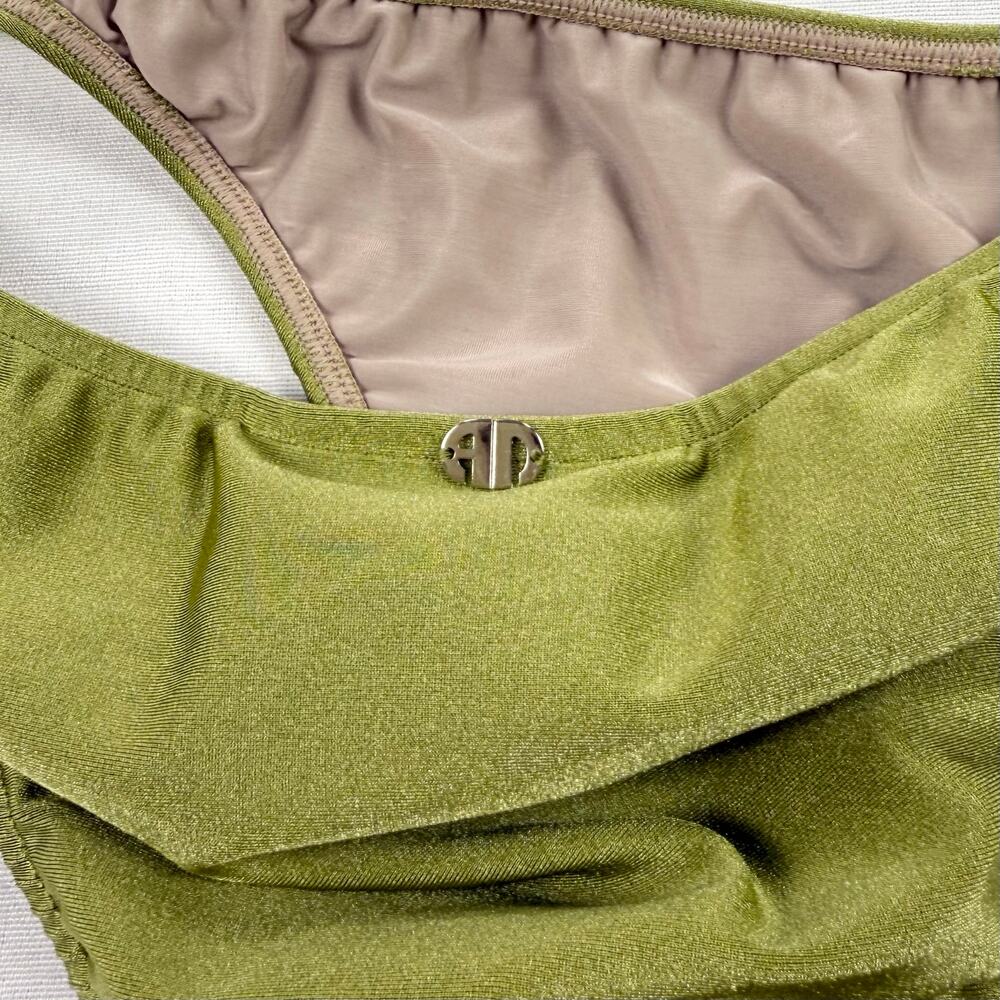 Adriana Degreas Women's Seashell Solid Strapless Bikini Set Medium Pistachio - Picture 11 of 15